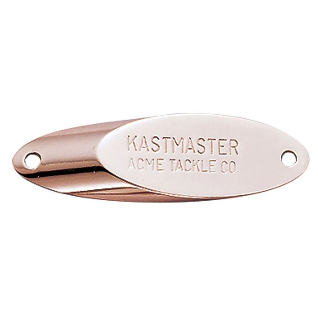 Acme Tackle Kastmaster Plain Treble Hook Copper Spoon, 1/8-Oz