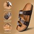 Women's Seraph Comfortable Slide Sandals in Brown