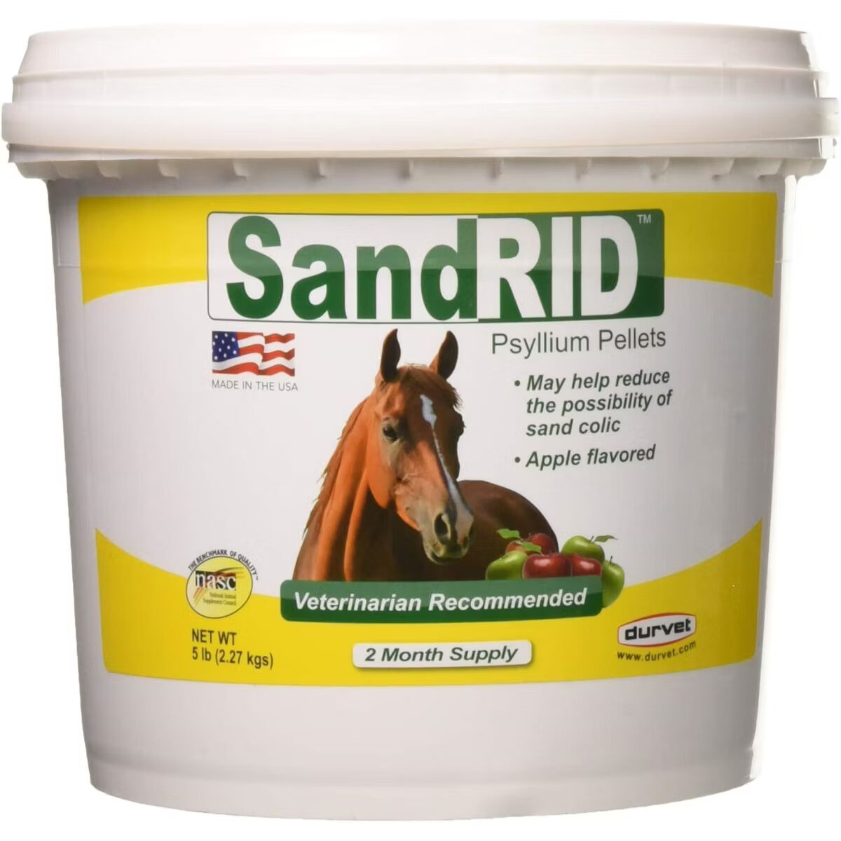 Durvet SandRID Psyllium Pellet, 5-Lb