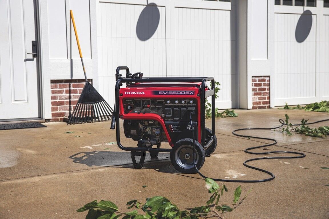 Honda EM6500SX 6500-Watt Portable Gas Electric Start Co-Minder Generator