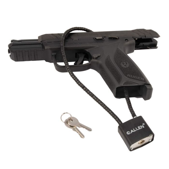Allen Black Cable Lock, 15-In
