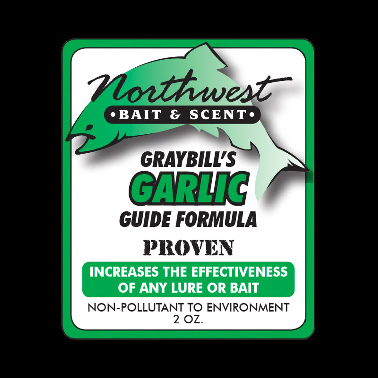 Northwest Bait & Scent Graybill's Garlic Formula Bait Scent, 2-Oz