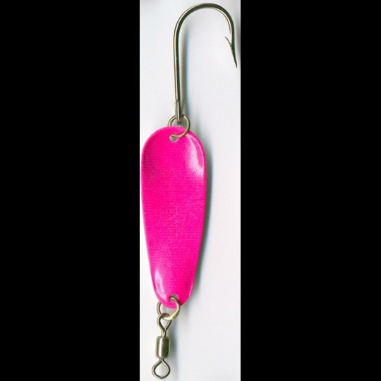 2 Hot Pink & Pearl Ultraviolet Dick Nite Kokanee Spoon - Bait