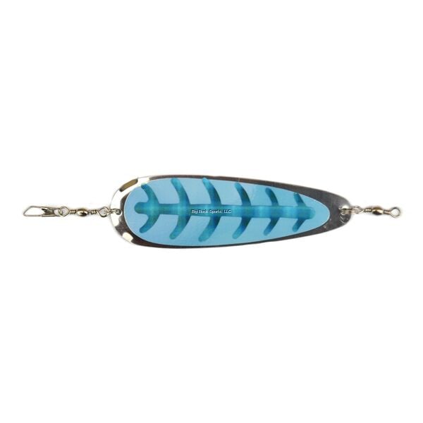 Mack's Lure Single Blade Nickel/Blue UV Dodger, 4-In