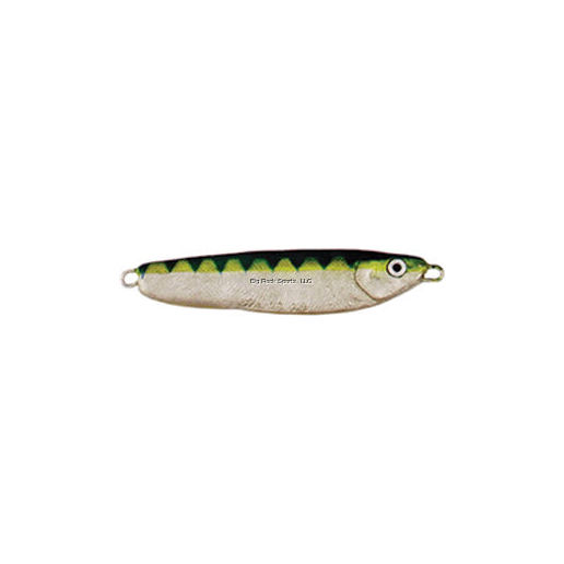 crippled herring fishing lure Luhr Jensen 4751-034 307 Nickel/Neon Green VMC treble hook included in packaging up to size 112Precision Luhr-Jensen Crippled Herring - Angling