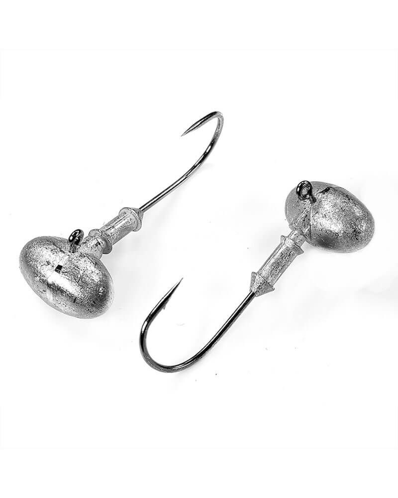 Gamakatsu Football 24 Jig Head NS Black, #1/0, 3/16-Oz, 5-Pk