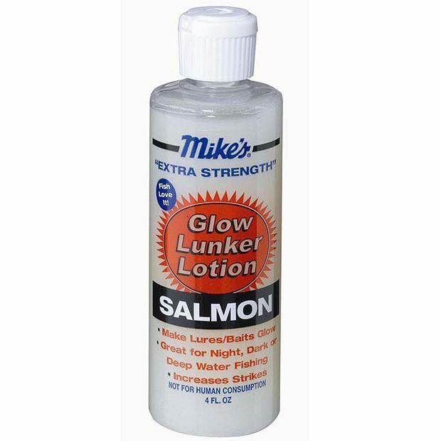 Mike's Glow Lunker Lotion - Salmon/Glow - Bait & Lures