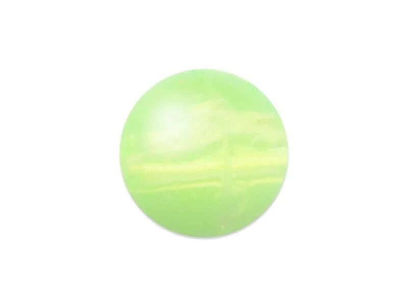 Mack's Lure Smile Blade Round Beads Flo Chartreuse, 6mm, 28-Pk