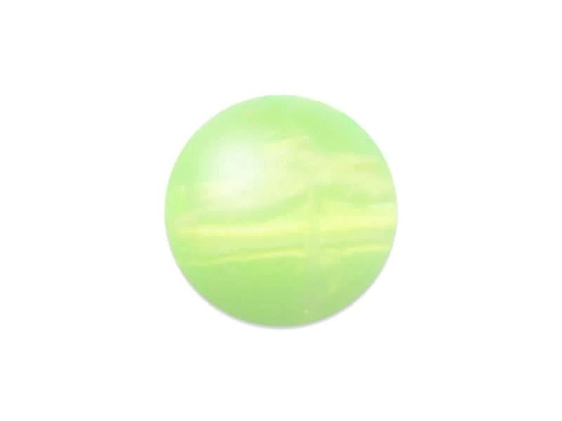 Mack's Lure Smile Blade Round Beads Flo Chartreuse, 8mm, 20-Pk