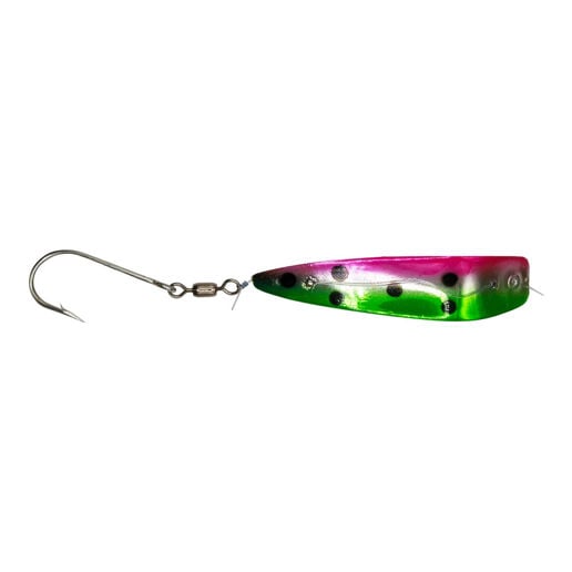 apex trout fishing lure Used Hot Spot 4.5" Salmon Killer Rainbow Trolling Spoon Lur cssportinggoods filled times spent catching Bass Hot Spot Apex Lure, Watermelon