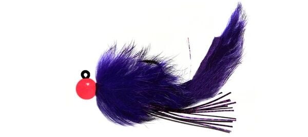 Hawken Fishing Aerojig Twitching Pink With Purple Body Jig, 3/8-Oz