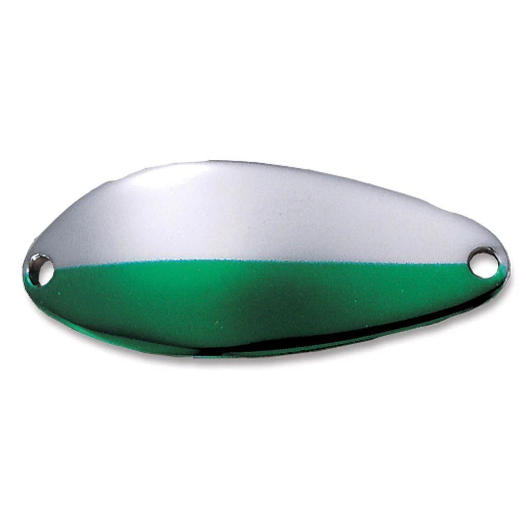 Acme Tackle Little Cleo Nickel/Neon Green Spoon, 1/3-Oz