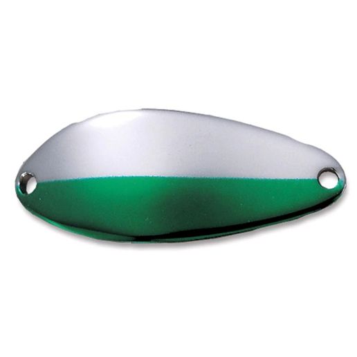 Acme Tackle Little Cleo Nickel/Neon Green Spoon, 2/5-Oz Baits