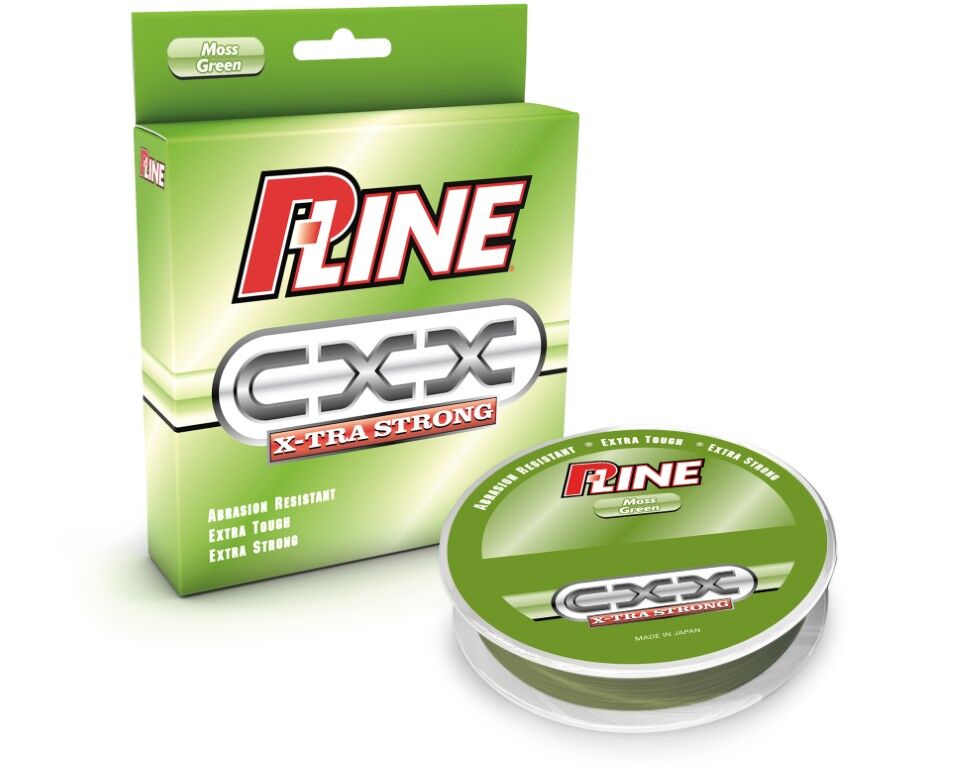 P-Line CXX Moss Green Monofilament Fishing Line – 3000 Yards, 12-20 Lb Test, Low Memory, Japan Made!