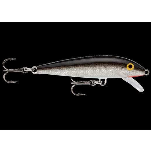 Original Floating® F05S Hard Bait Lure Wood Silver 2" Overall Length 0.0625 oz