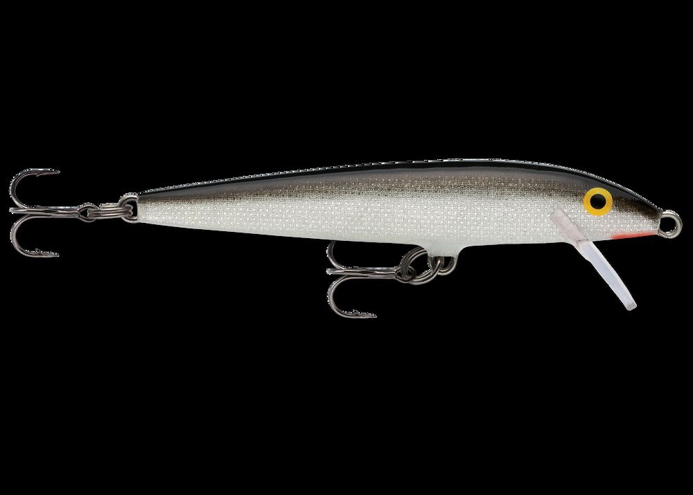 Original Floating F09S Hard Bait Lure Wood Silver 3.50 Overall Length 0.1875 oz