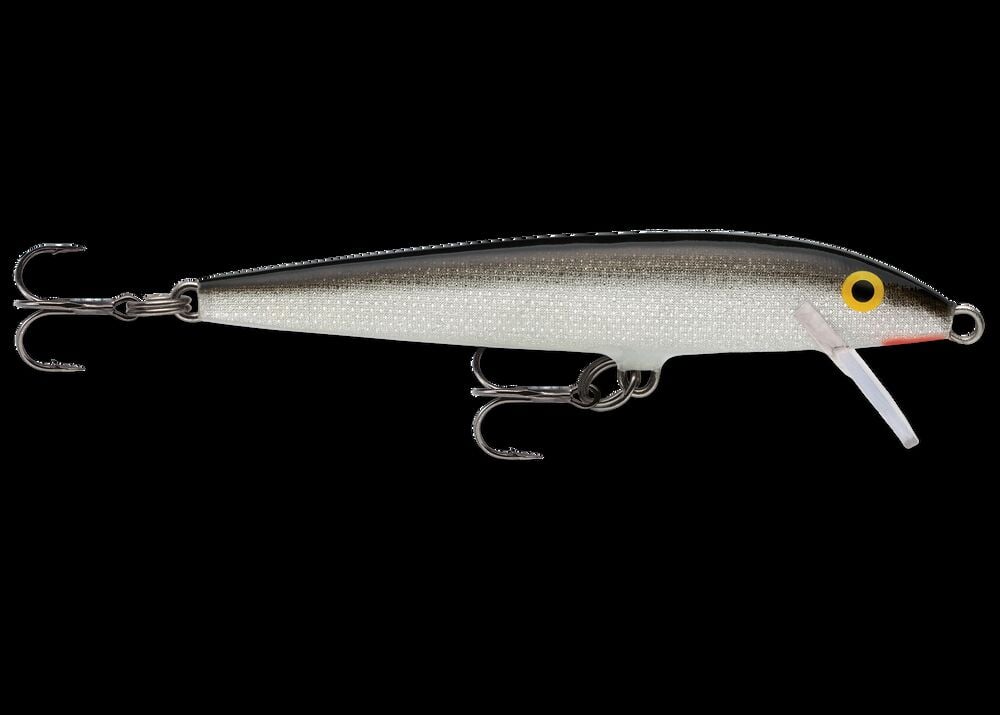 Original Floating® F09S Hard Bait Lure Wood Silver 3.50" Overall Length 0.1875 oz