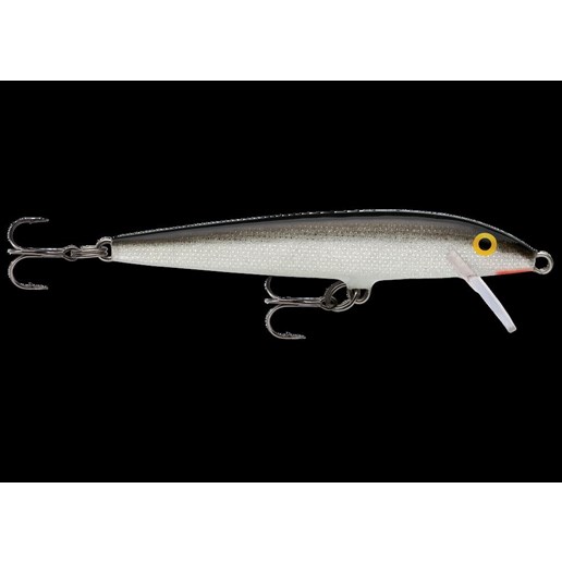 Original Floating® F09S Hard Bait Lure Wood Silver 3.50" Overall Length 0.1875 oz