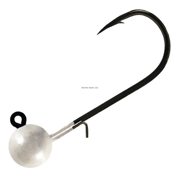 Hawken Fishing Pearl White Jig Heads With Wire Keeper, 1/4-Oz, #1