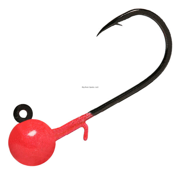 Hawken Fishing Aerojig Jighead With Wire Keeper Cerise, 1/4-Oz, 3-Pk