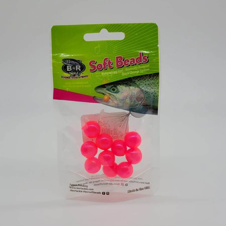 BnR Tackle Soft Bead Sweet Pink Cherry, 16mm, 10-Pk