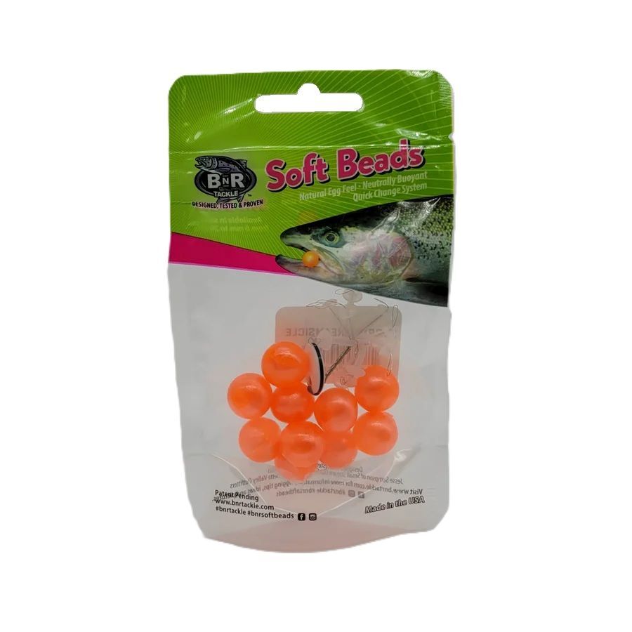 BnR Tackle Soft Bead Creamsicle, 16mm, 10-Pk