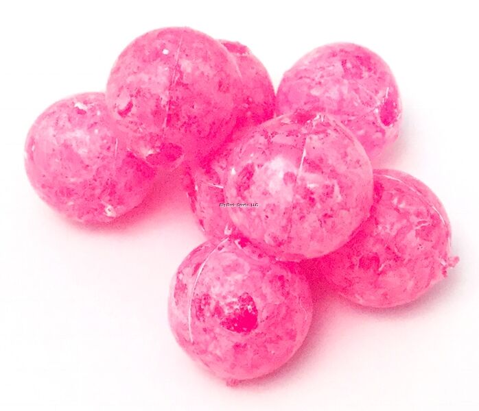 BnR Tackle Mottled Cerise Soft Bead, 16-mm, 10-Pk