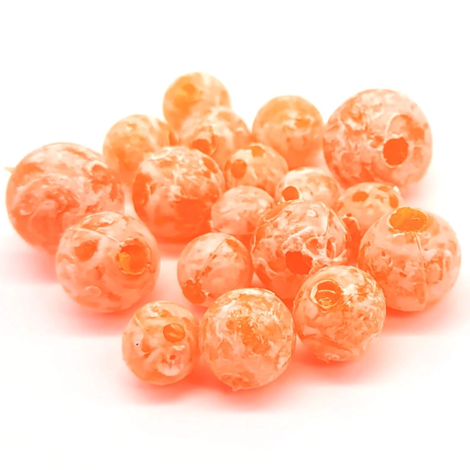 BnR Tackle Soft Bead Mottled Natural, 12mm, 10-Pk