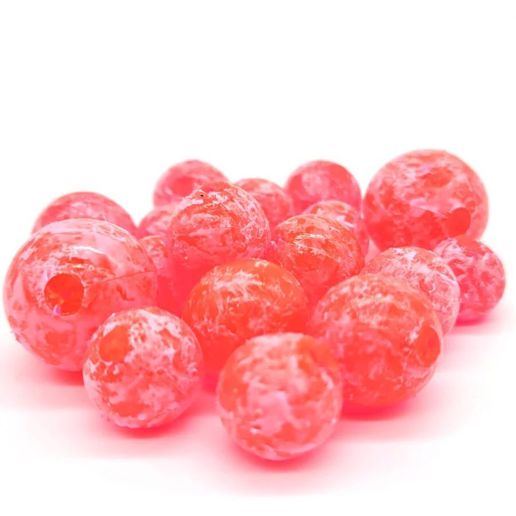 BnR Tackle Soft Bead Mottled Red, 14mm, 10-Pk Baits Lures