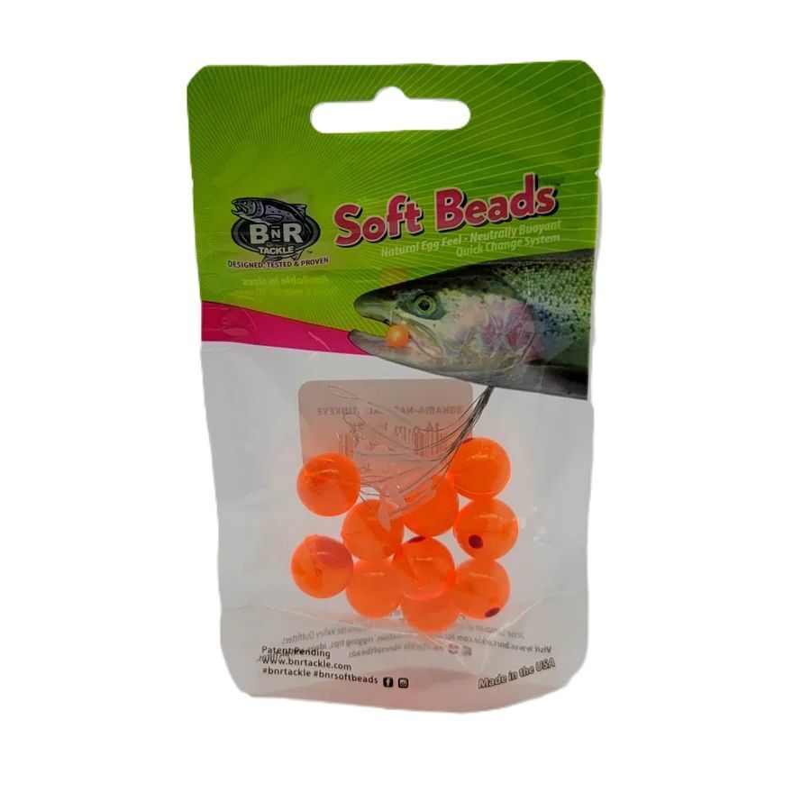 BnR Tackel Soft Bead Natural Stinkeye, 12mm, 10-Pk