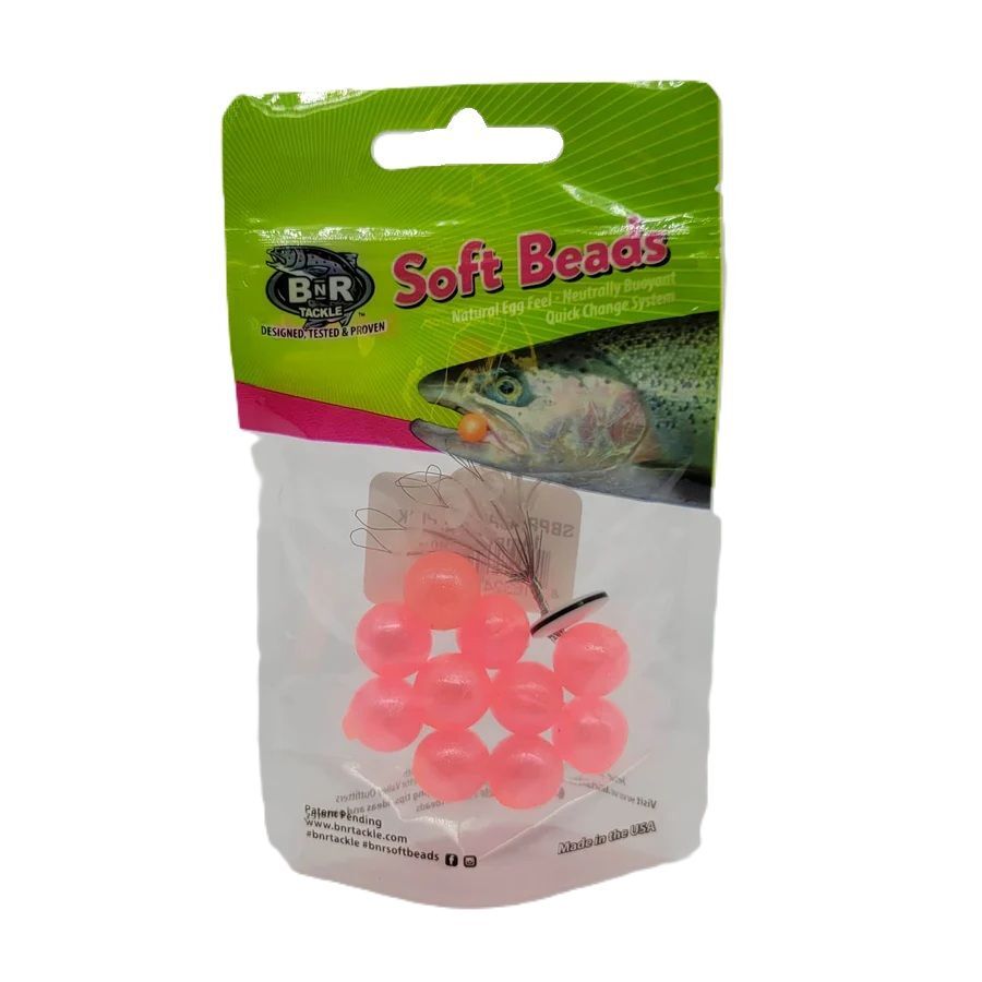 BnR Tackel Soft Bead Pearl Pink, 14mm, 10-Pk