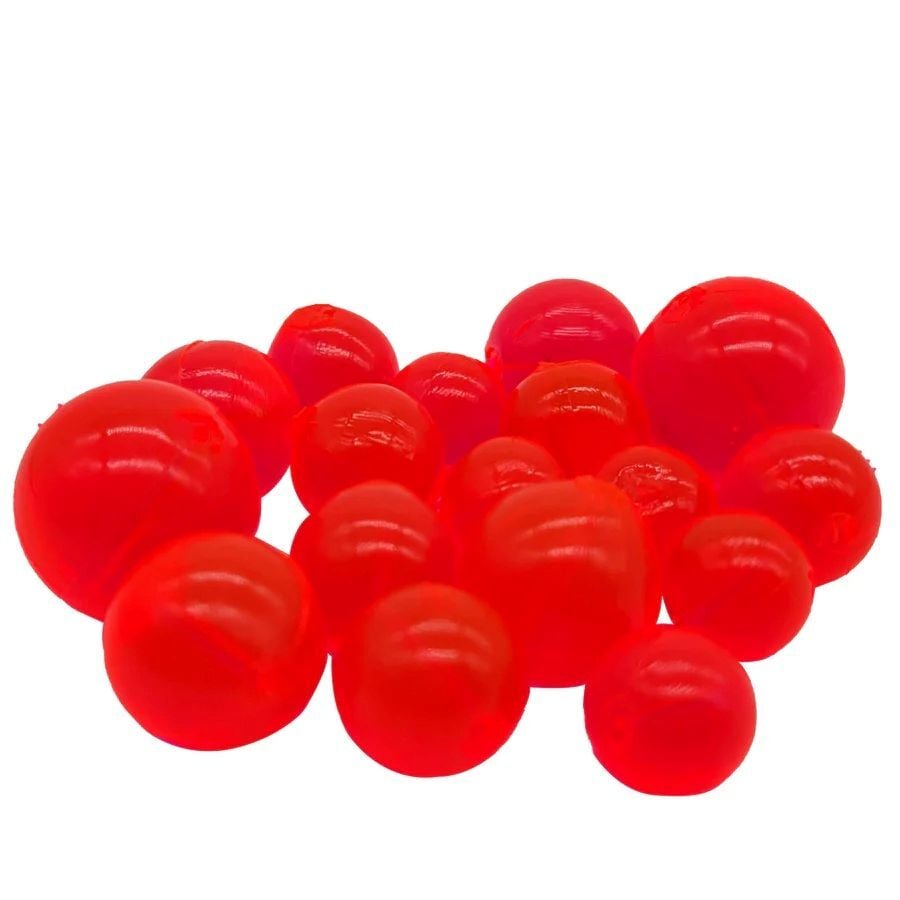 BnR Tackel Soft Bead Red, 14mm, 10-Pk