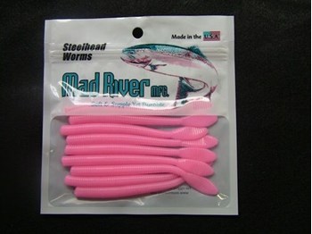 Steelhead Worms: Shrimp Pink - Bait & Lures
