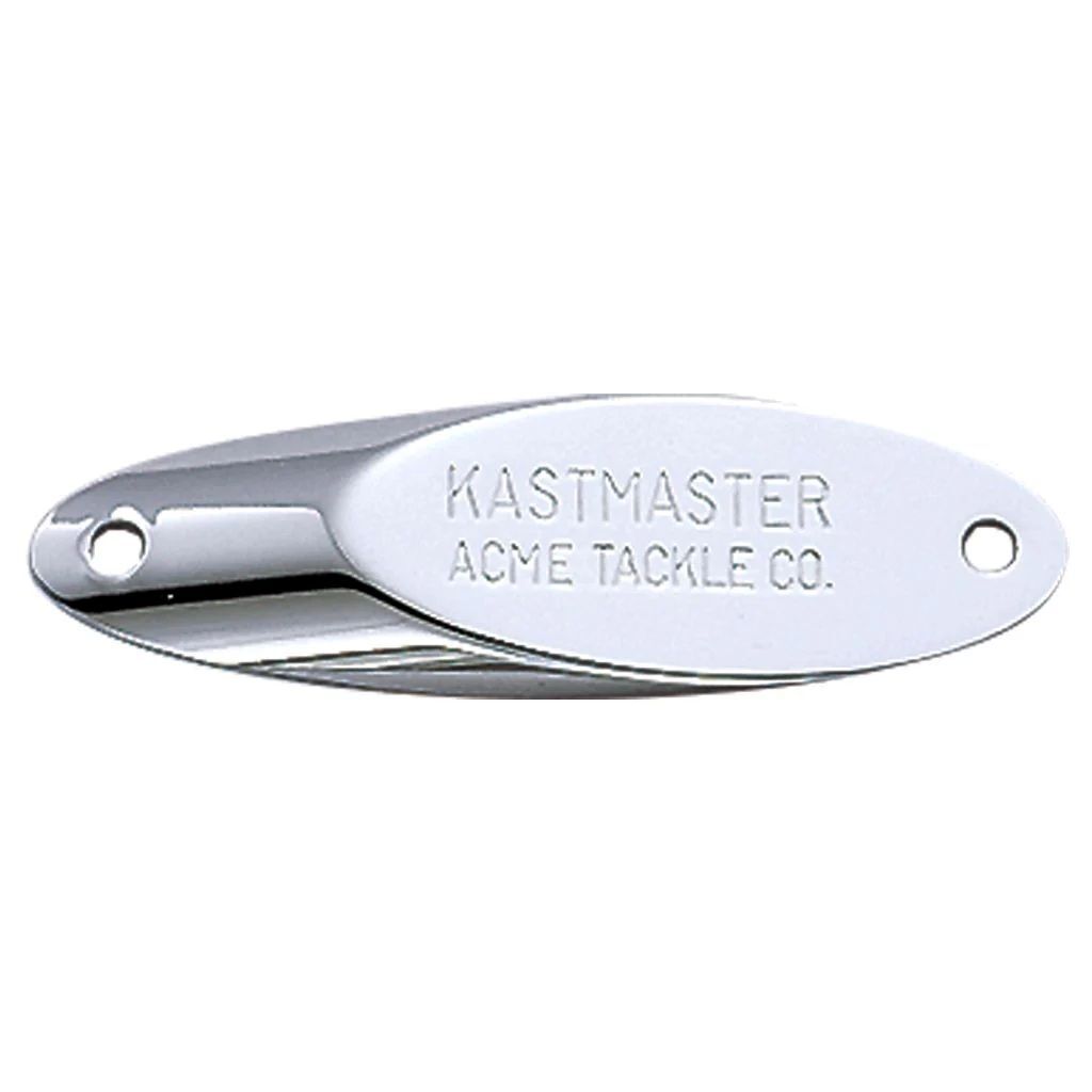 Acme Tackle Kastmaster Plain Treble Hook Chrome Spoon, 1/4-Oz