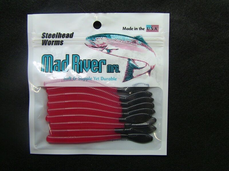 Mad River Steelhead Worms Nightmare, 3-In, 10-Pk