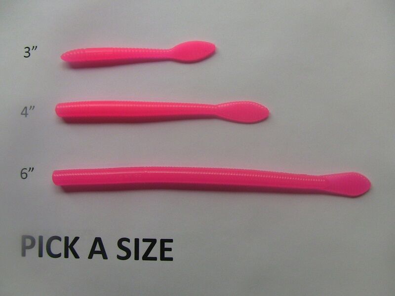 Mad River Steelhead Worms Nail Polish Pink Bait, 4-In, 9-Pk