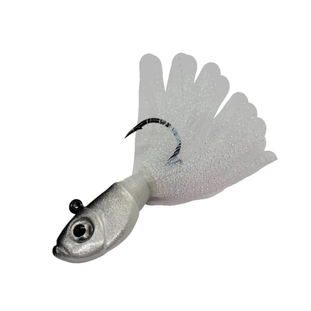 BnR Tackle Walley Jig Silver Ghost, 1-Oz