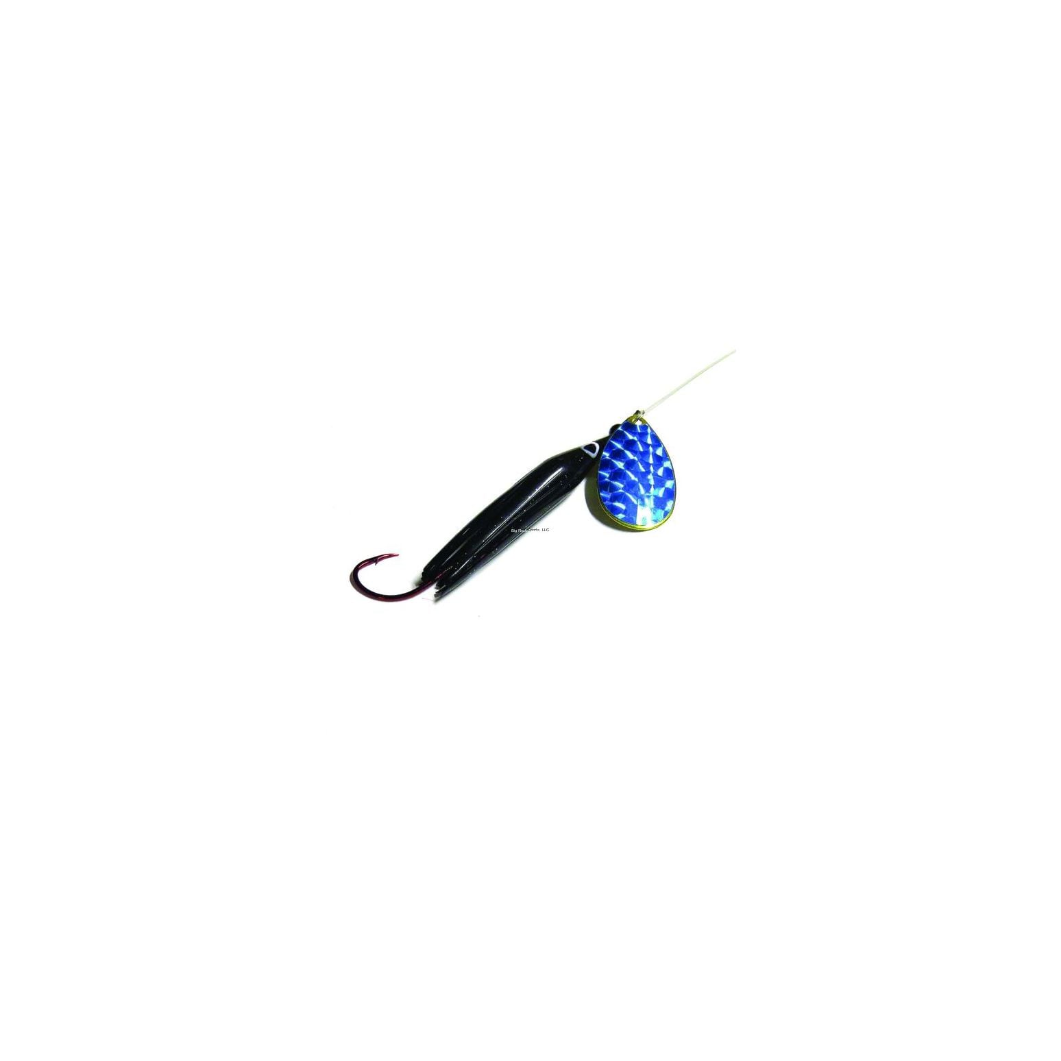 black and blue fishing lure 5" Stick Worm Baitcasting 6.1 Wicked Lures Black-Blue