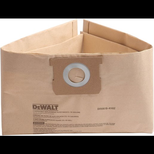 DeWALT Dust Filter Bag for Wet/Dry Vacs, 12-16-Gal
