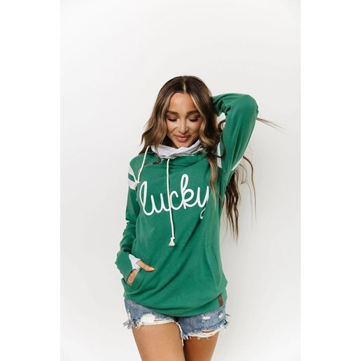 Women's DoubleHood® Sweatshirt in Happy Go Lucky