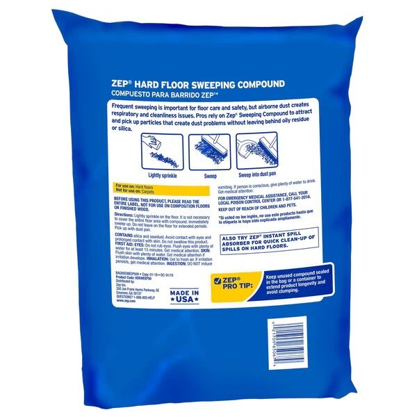 Zep Hard Floor Sweeping Compound, 50-Lb