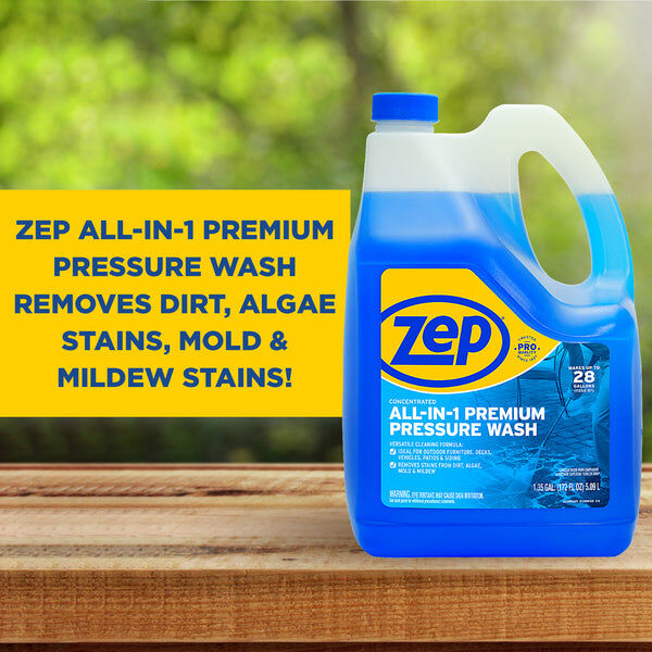 Zep All-In-One Pressure Wash Cleaner, 1.35-Gal