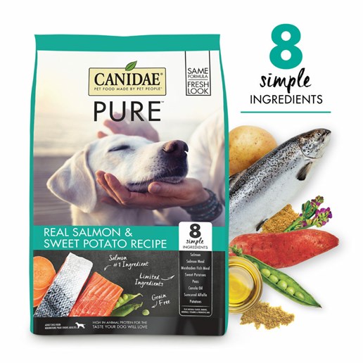 Canidae Grain Free Limited Ingredient Pure Salmon & Sweet Potato Adult Dry Dog Food, 24-Lb Bag 
