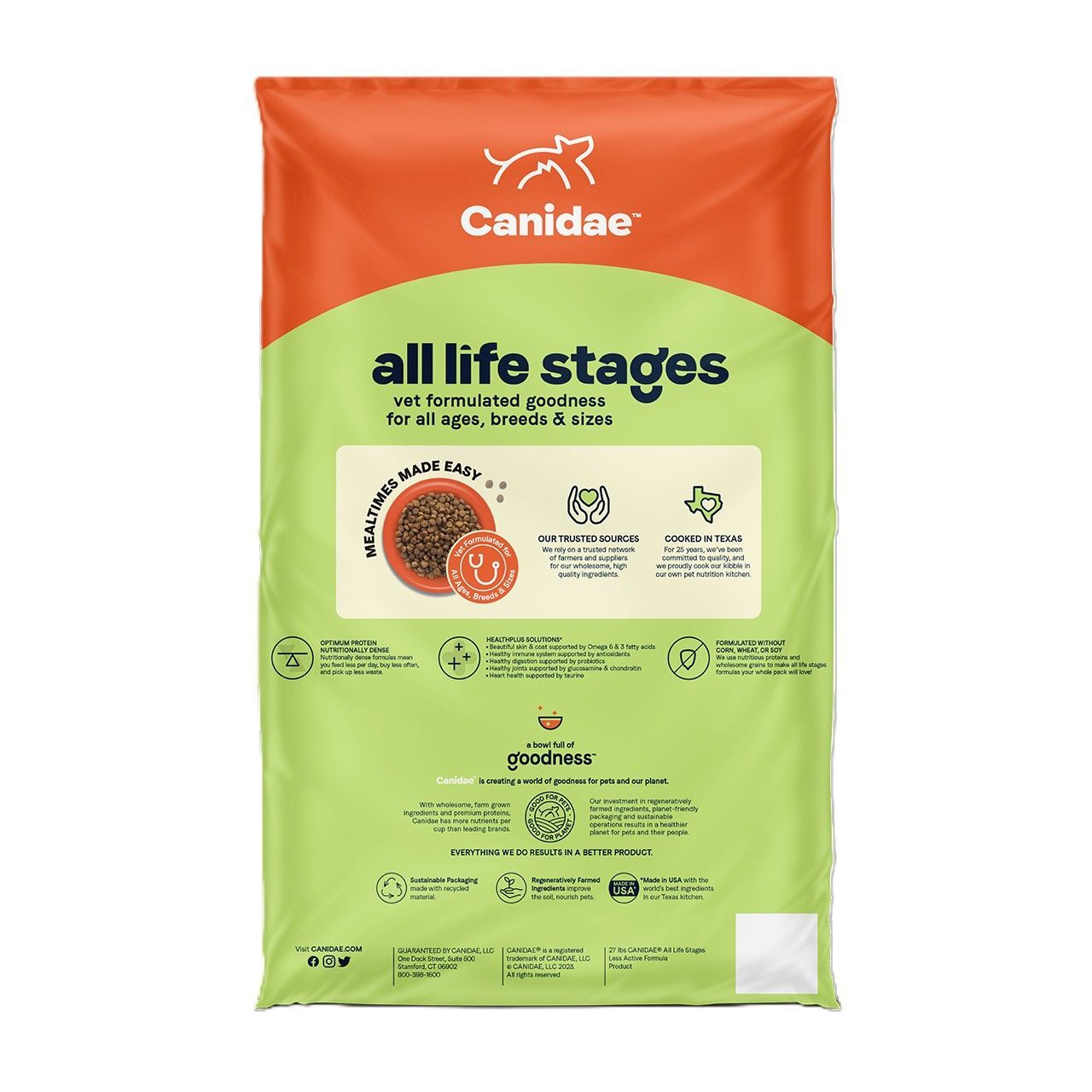 Canidae All Life Stages Less Active Dry Dog Food: Chicken, Turkey, & Lamb Meal Dog Food, 27-Lb