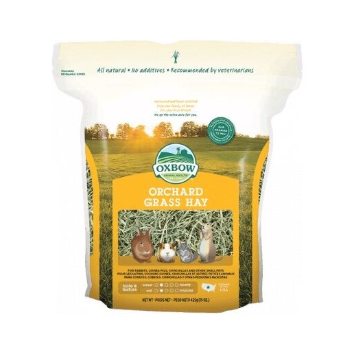 Orchard Grass Hay for Rabbits, Guinea Pigs & Small Animals, 40-Oz