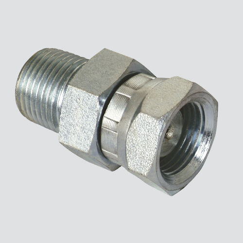 Style 1404 1 4 Male Pipe Thread x 1 4 Female Pipe Thread Swivel Hydraulic Adapter (Packaged)