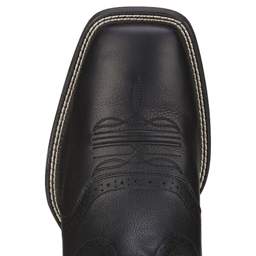 Ariat Men's Sport Wide Square Toe Western Boot in Black