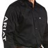 Men's Ariat Twill Classic Fit Shirt in Black