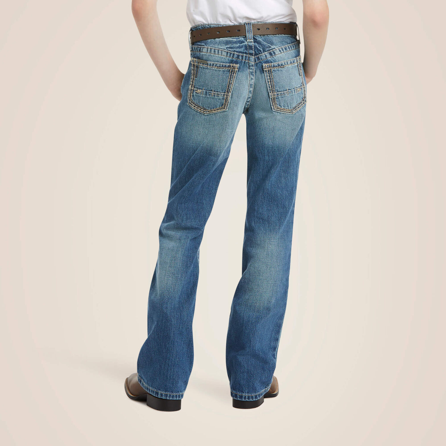 Ariat Boy's B4 Relaxed Boundary Bootcut Jean