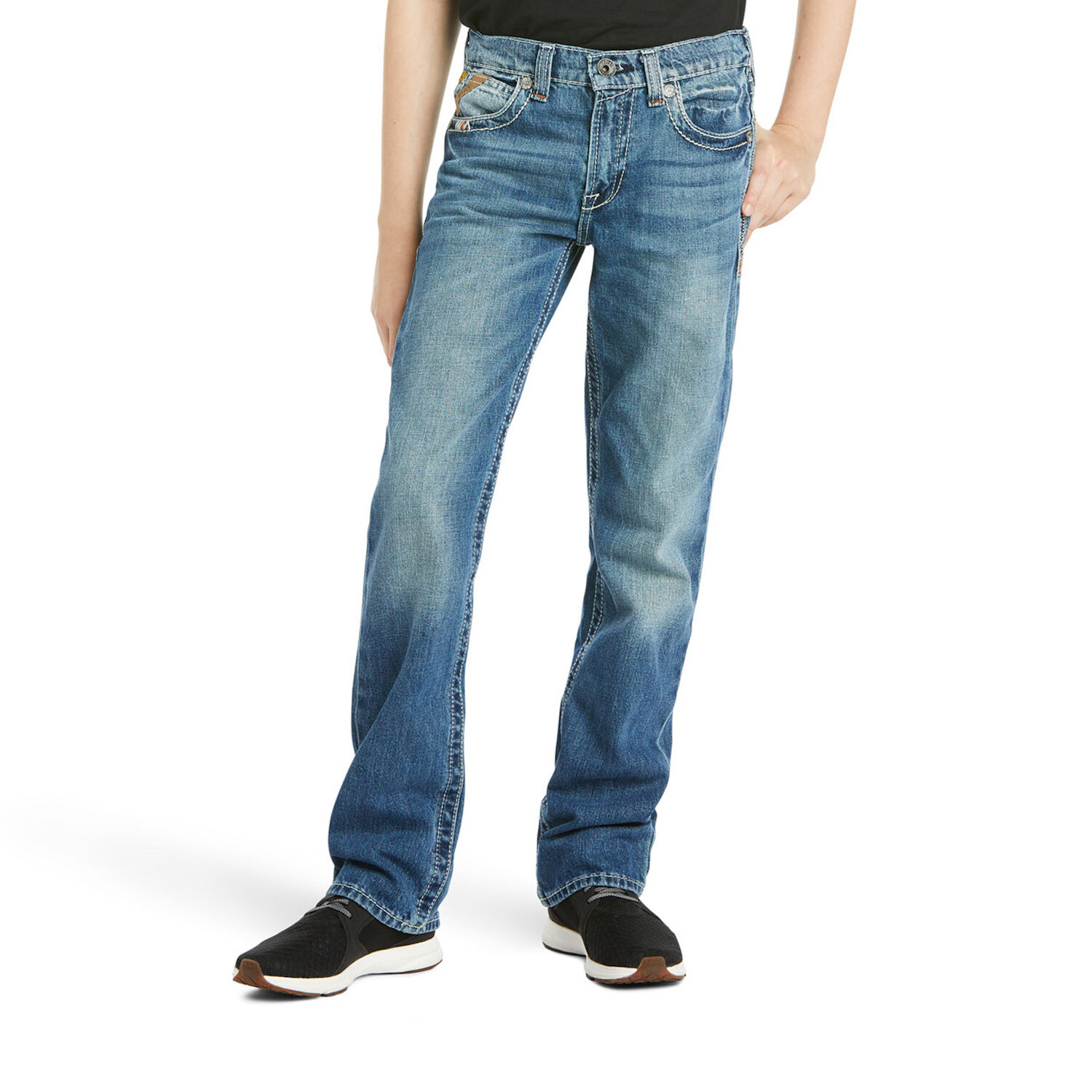 Ariat Boy's B5 Slim Charger Stackable Straight Leg Jean